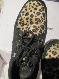 CREEPERS TUK SHOES PANTHERE CUIR NOIR UK