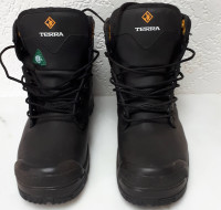 Safety Work Boots, Men’s Size 7-1/2, Terra Baron 6”Composite Toe