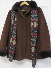 Femmes gr medium: Manteau d'hiver brun doublé mouton