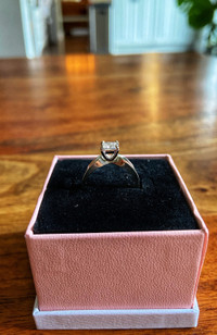 14k white gold 0.60ct engagement ring