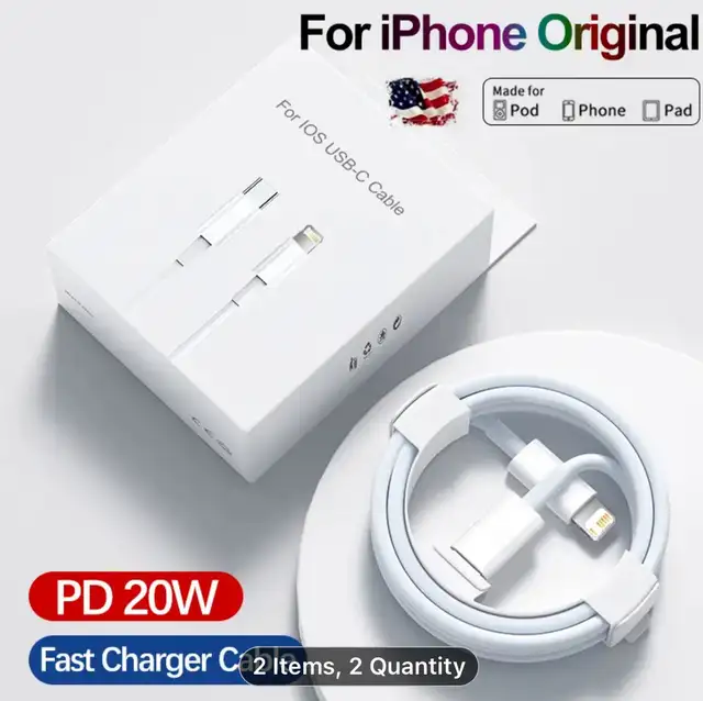 39.37inch PD Fast Charging Cable  USB-C For IPhone in Cell Phone Accessories in Windsor Region - Image 2