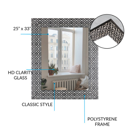 MIRRORIZE Rectangular Framed Wall Mirror in Home Décor & Accents in Ottawa - Image 3