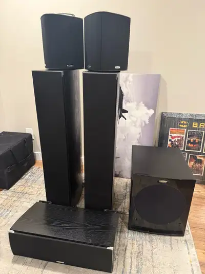 Polk Audio RTi Home Theatre Speaker System + Velodyne Sub, View more