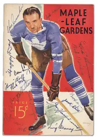 Recherche Articles de hockey autographiées