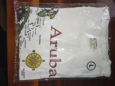 Aruba t-shirt. New in packaging. Size large.