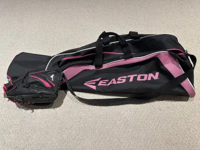 Girls baseball glove and bag, View more