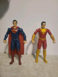 Super Man & Shazam 12 inch bendable figurines