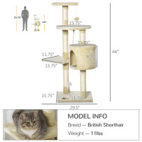 44" Scratching Cat Tree