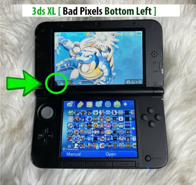 Blue Nintendo 3DS XL 《ALL POKEMON 500+ Games 》**BAD PIXELS**, View more