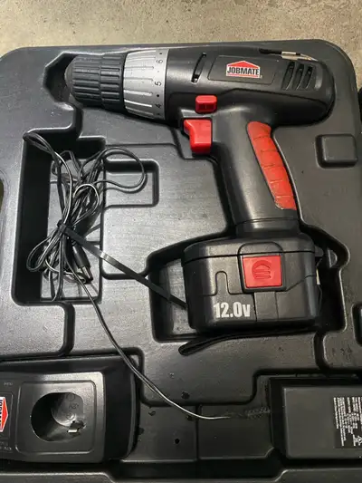 JOBMATE 12V Drill Set with Charger and Case , View more