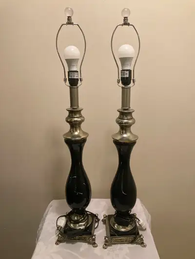 Black Marble Base Table Lamps, View more