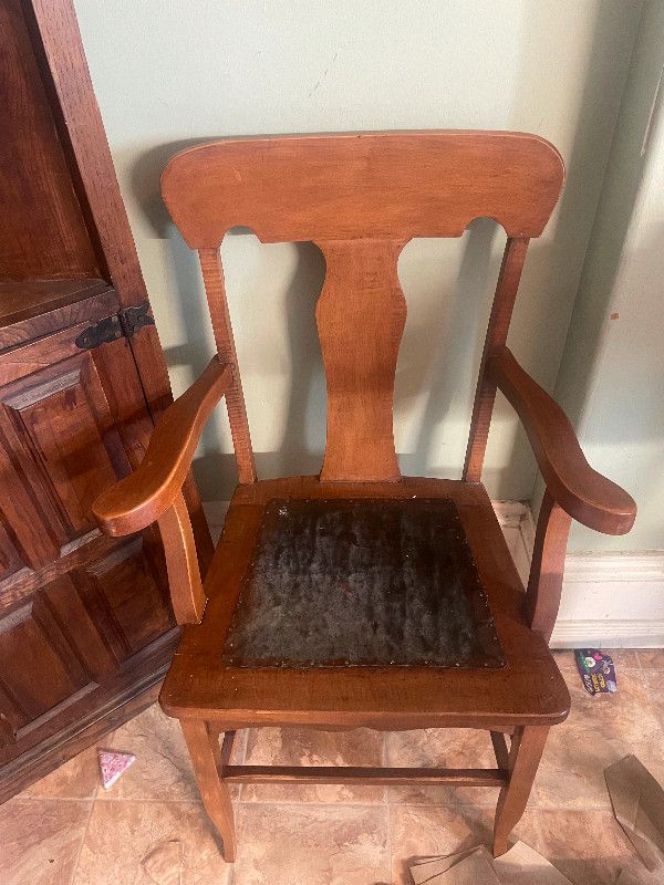 2 wooden/metal Chairs in Chairs & Recliners in Peterborough