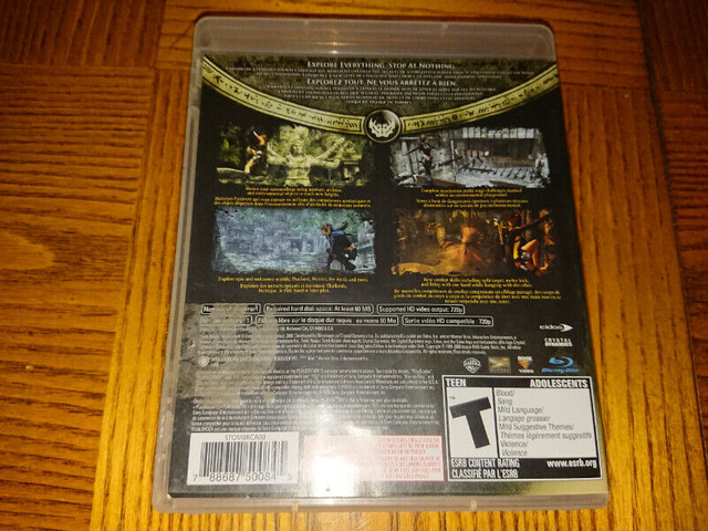 TOMB RAIDER UNDERWORLD for PlayStation 3, COMPLETE dans Autre  à Guelph - Image 3