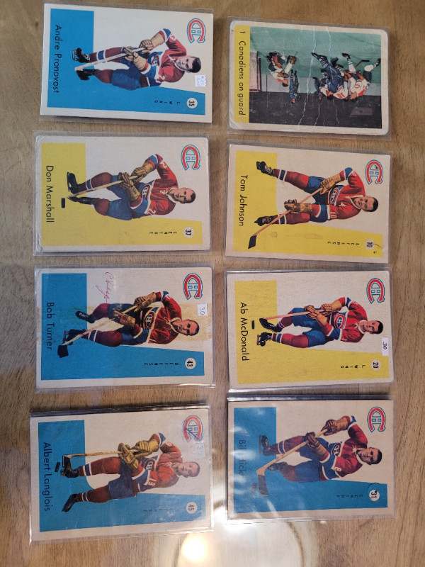 Cartes de Hockey – Lots 18 cartes Parkhurst 1959-60 dans Art et objets de collection  à Trois-Rivières