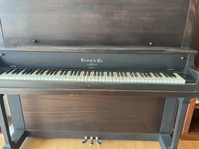 Free upright piano. Good shape. Needs a tune., View more