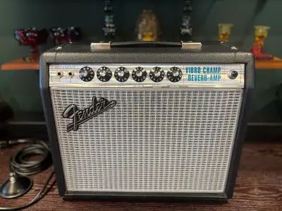 Fender ‘68 Vibro Champ Reverb RI tube amp, View more