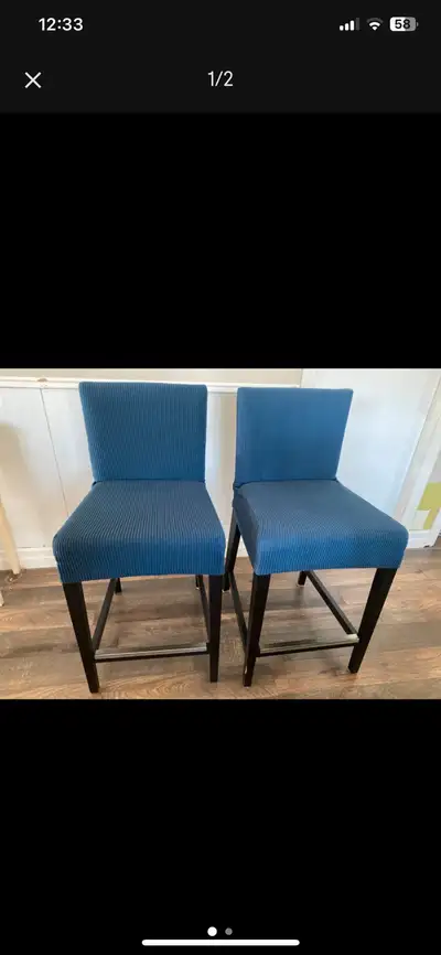 Tabourets de bar - IKEA avec housses, View more