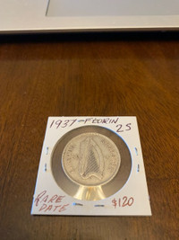 1937 FLOIRIN 2S RARE DATE COIN