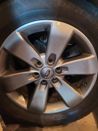 F150  - 20" silver alloy rims  in good condition