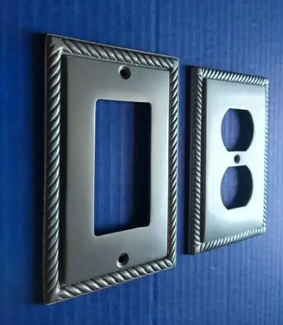 Metal Single Light Switch & Outlet Cover Plate, View more