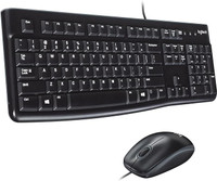 Logitech MK120 Wired Keyboard and Mouse Combo for Windows,