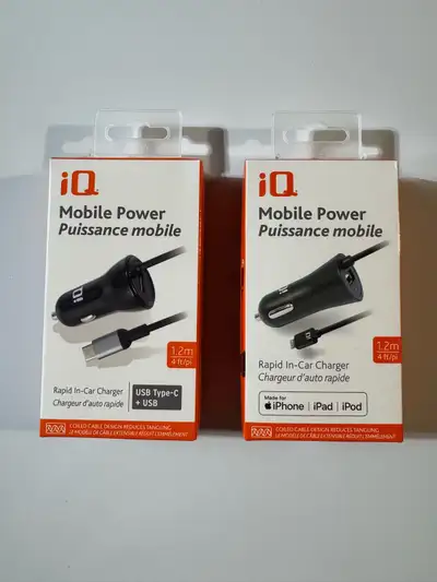 Brand New IQ MOBILE PHONE CAR CHARGERS, View more