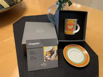 ROSENTHAL CUPOLA ESPRESSO CUP & SAUCER NR 34 BY SYBILLE RUGE new, View more