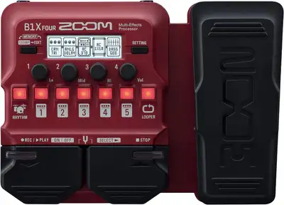 Zoom B1X Four Bass Effects Pedal, View more