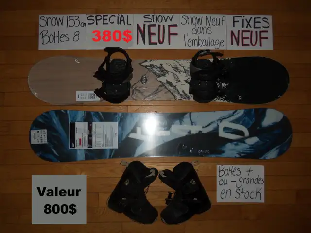 Plusieurs ensembles de snowboard planche a neige snow in Snowboard in Drummondville - Image 6