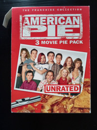 AMERICAN PIE  3 DVD MOVIE PACK UNRATED  THE FRANCHISE COLLECTION