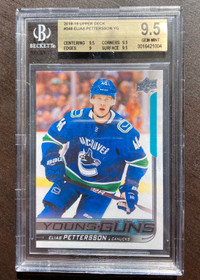Elias Petterson YOUNG GUNS UD rookie card Beckett 9.5!!
