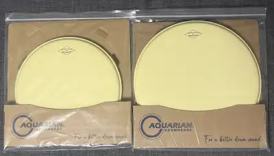 Aquarian 12" & 14''Modern Vintage Thin Drum Heads, View more