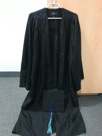 Balfour Deluxe Black High School Graduation Cap, Gown & Tassel