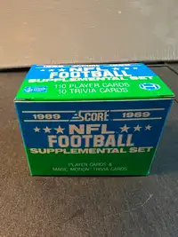 1989 SCORE NFL FOOTBALL SUPPLEMENTAL Factory SET