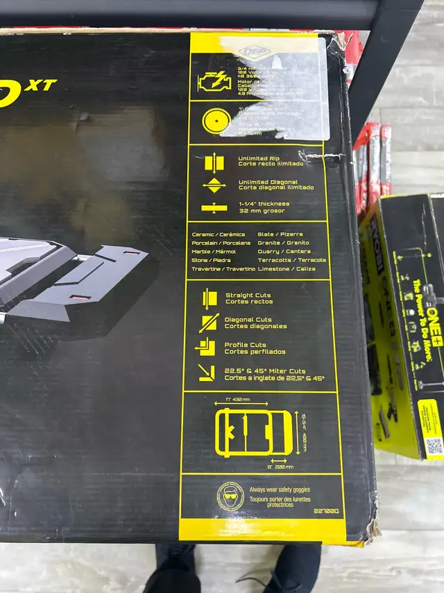 QEP 700 XT 7” Tile Wet Saw with Extension Table in Box in Power Tools in Oshawa / Durham Region - Image 5