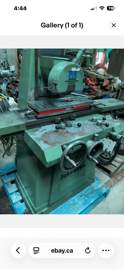 Jacobsen 8” x 24” hydraulic surface grinder. C/w.magnetic chuck., View more