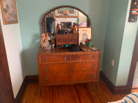 Antique dresser with mirror