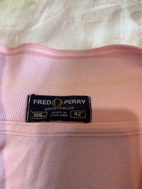 Pink Fred Perry polo shirt
