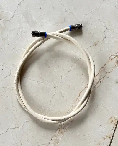 1.1m White Coaxial Cable , View more