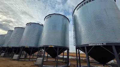Grain bins building, View more