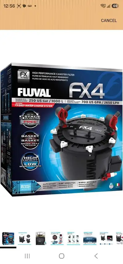 Fluval FX4 High Performance Canister Filter, View more