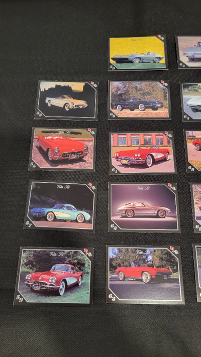 179 CHEVROLET CORVETTE TRADING CARDS All in perfect new condition. Some duplicates