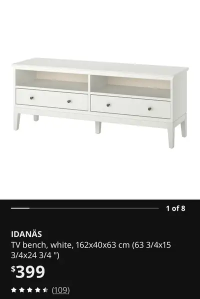 IKEA IDANÄS TV Bench, View more