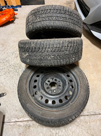 205/50/17 Winter tires on steel rims 5x114.3