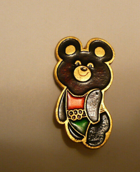 1980 Olympic Games Moscow - badge Olympic Misha-Bear souvenir in Arts & Collectibles in Winnipeg