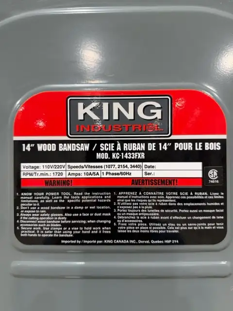 PROFESSIONAL BANDSAW in Other in Barrie - Image 7