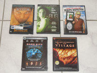 DVD MOVIES (5) - THE AVIATOR, BUG, LARRY THE CABLE GUY,