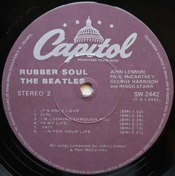 Rubber Soul 6th LP record album by the Beatle vinyl in CDs, DVDs & Blu-ray in Markham / York Region - Image 5