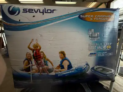 Super Caravelle 6 person boat Never used still in the box. 1100lb capacity 10 ft New oars still in t...