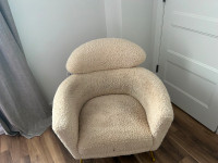 SHEPARD fauteuil en fausse laine de mouton